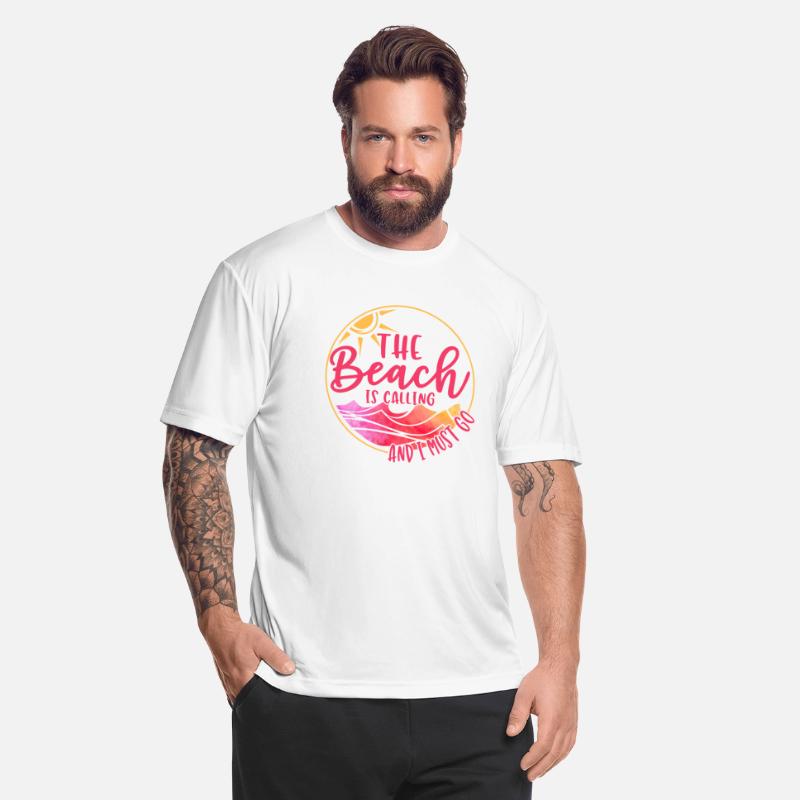 T-shirt The Beach Is Calling and I Must Go