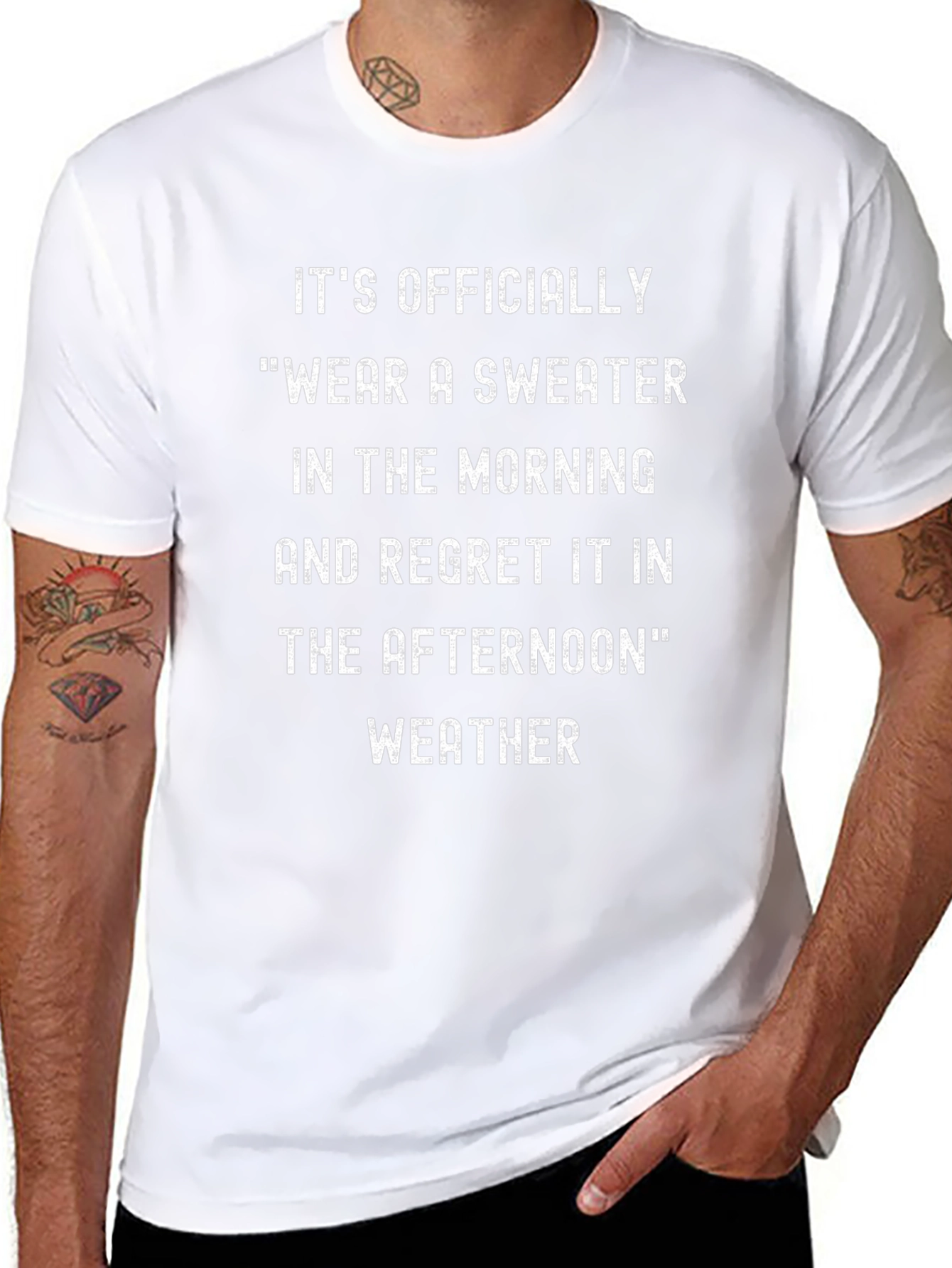Funny Weather Graphic Tee Shirt