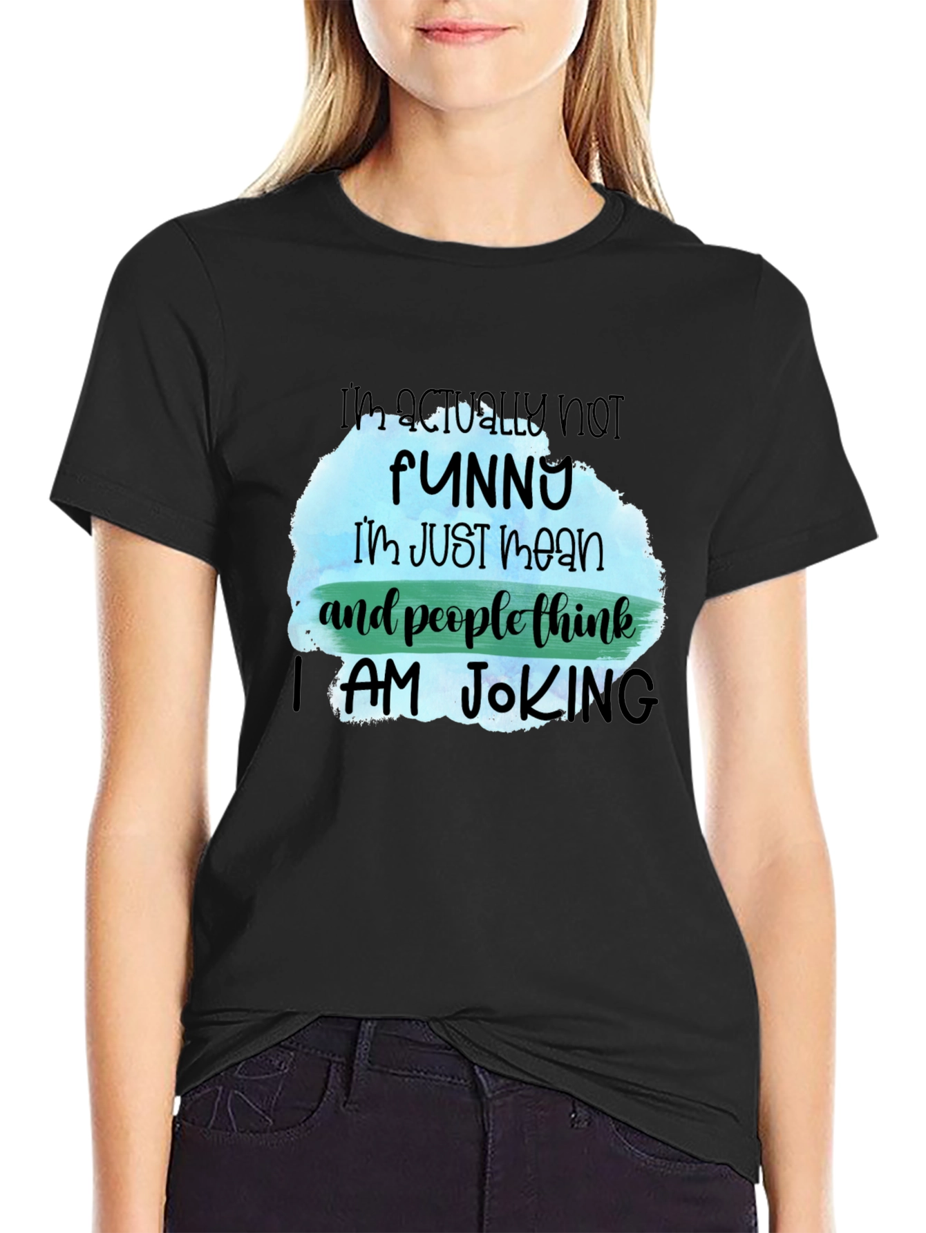 Funny Graphic Mens Black T-Shirt