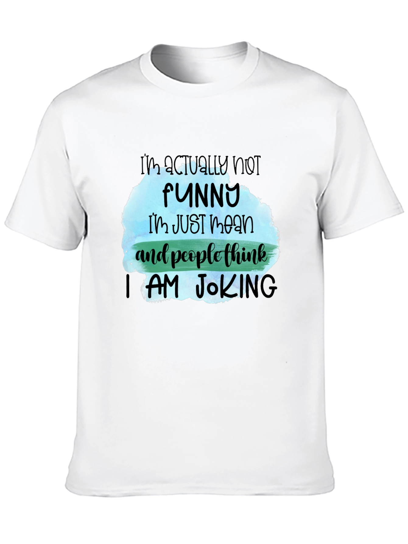 Funny Graphic Mens Black T-Shirt