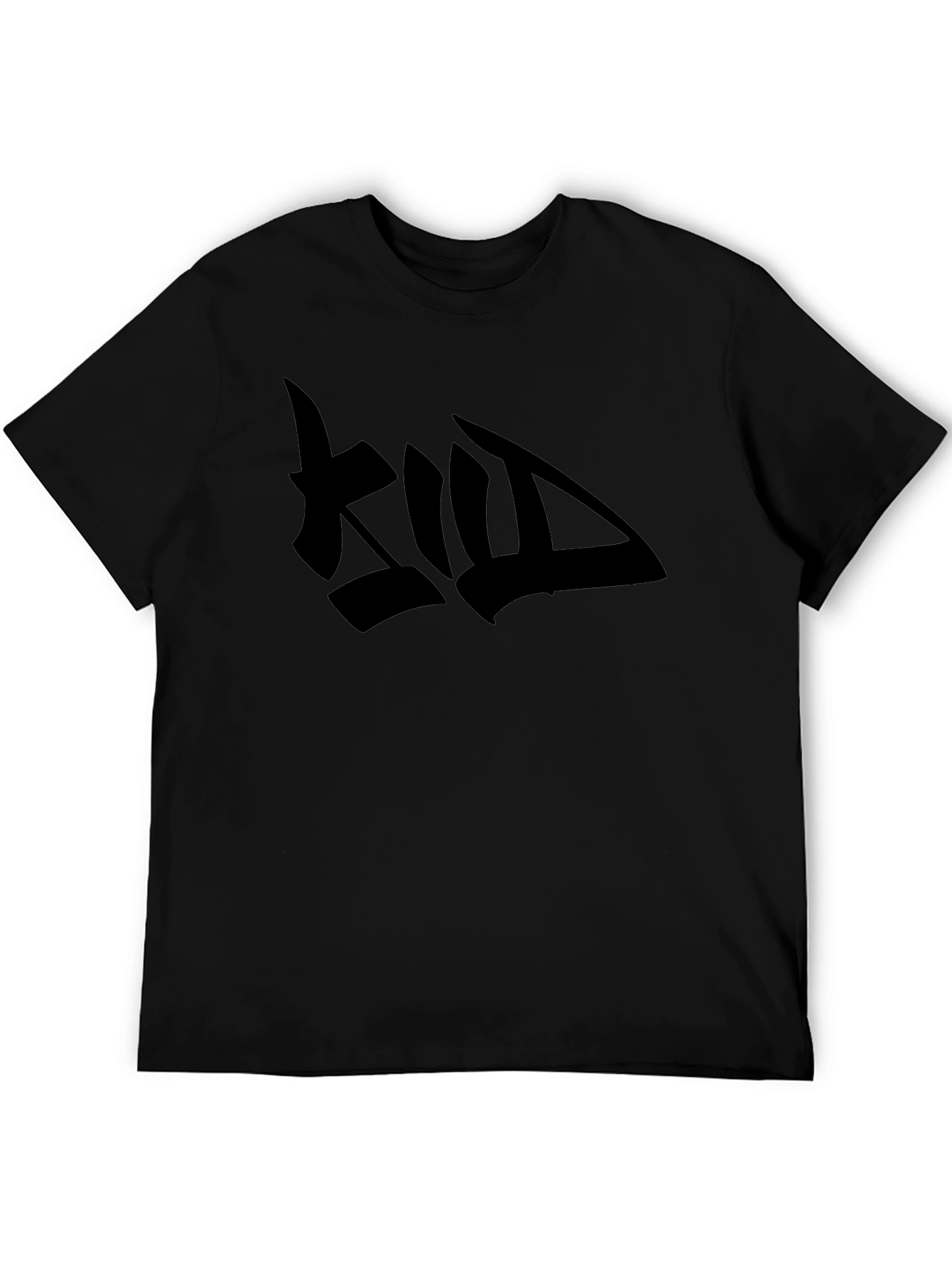 Mens Black Graphic Tee - Bold Design