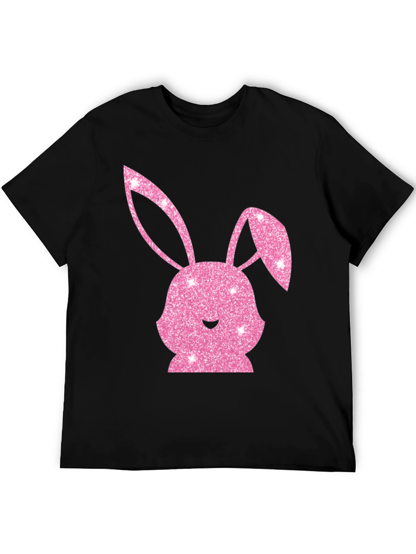 Easter Bunny T-Shirt - Sparkly Pink Bunny Design