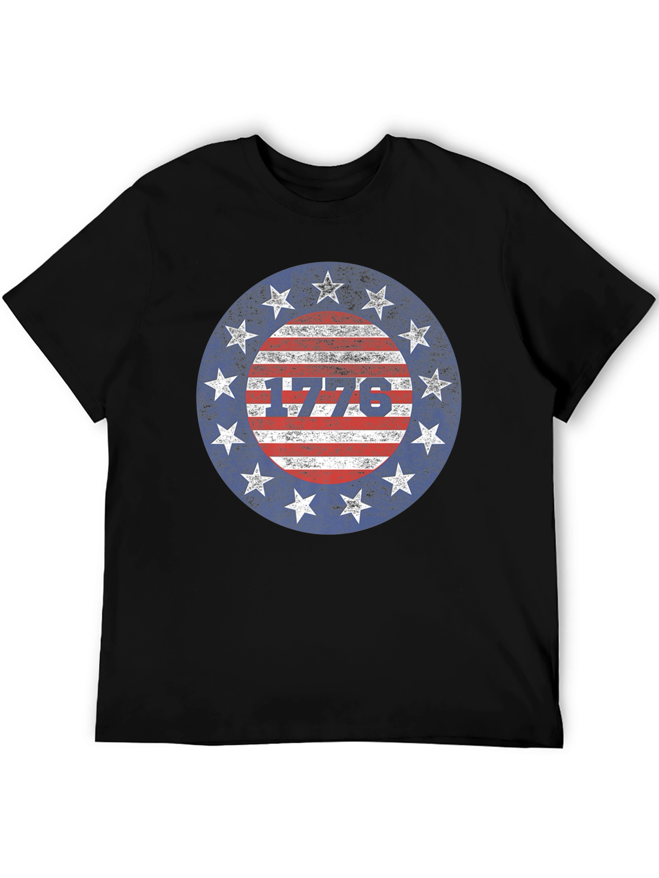 1776 Patriotic Stars and Stripes Graphic T-Shirt