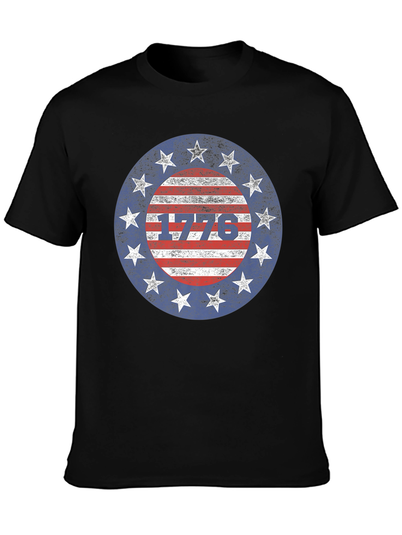 1776 Patriotic Stars and Stripes Graphic T-Shirt