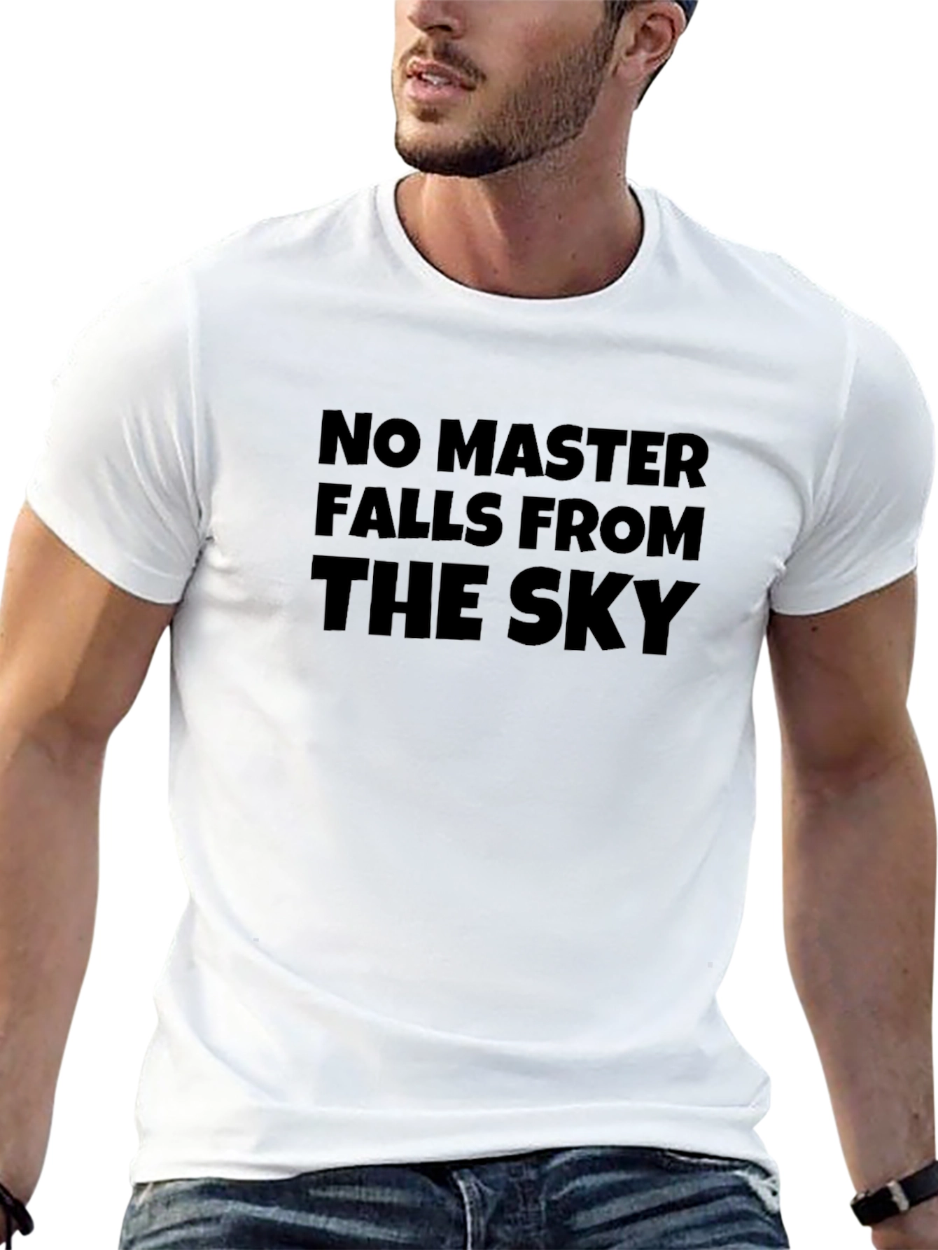 No Master Falls From the Sky Black T-Shirt