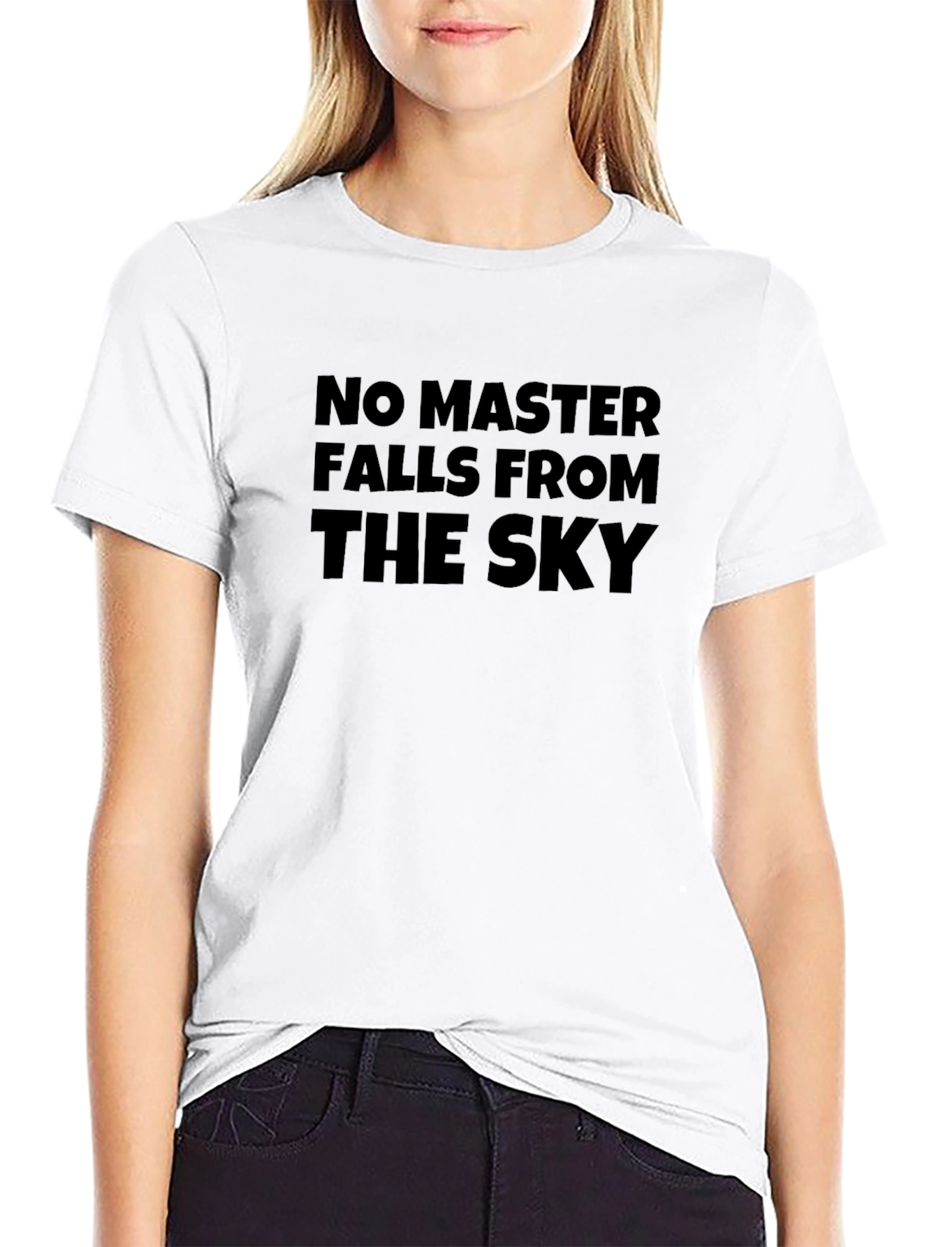No Master Falls From the Sky Black T-Shirt