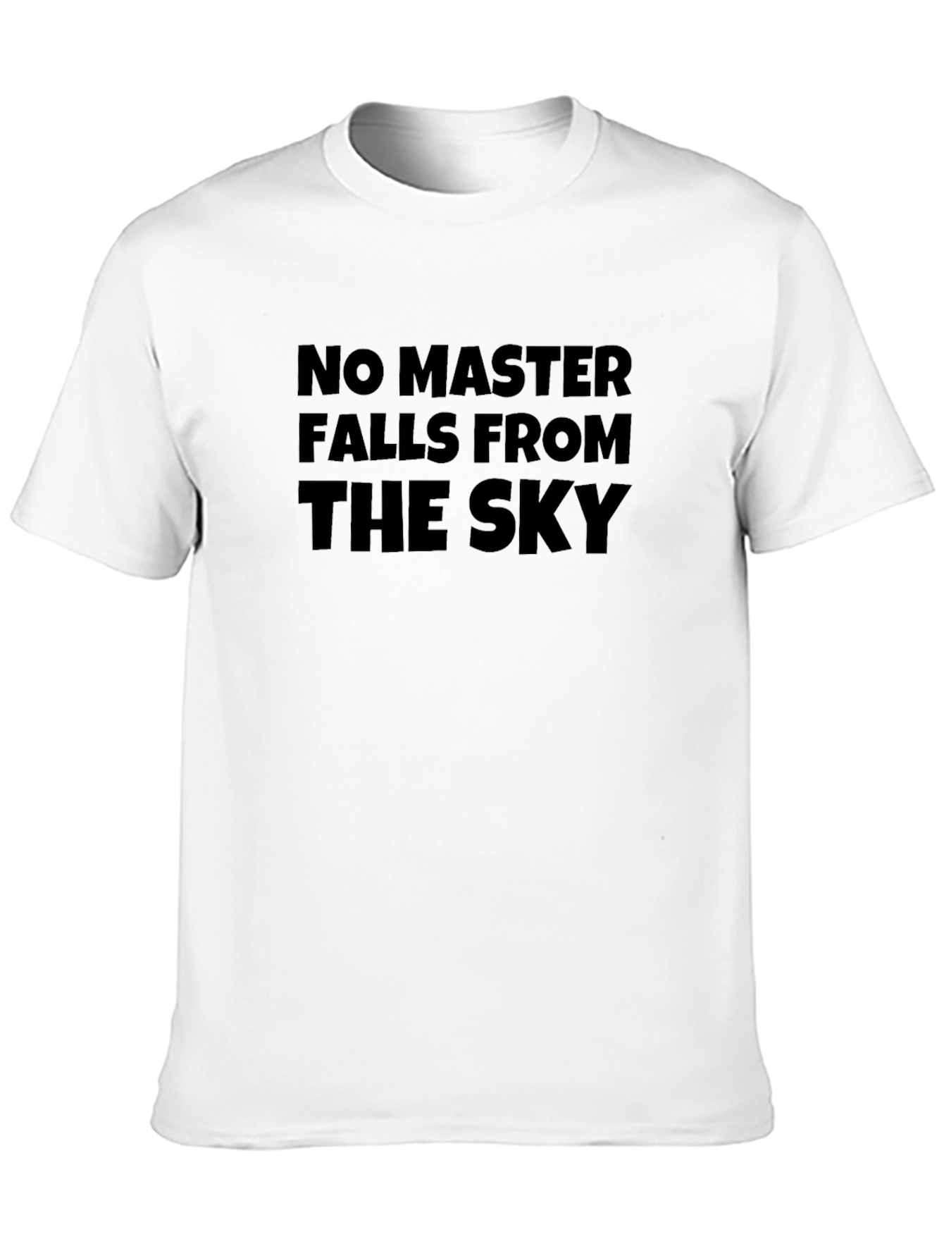 No Master Falls From the Sky Black T-Shirt