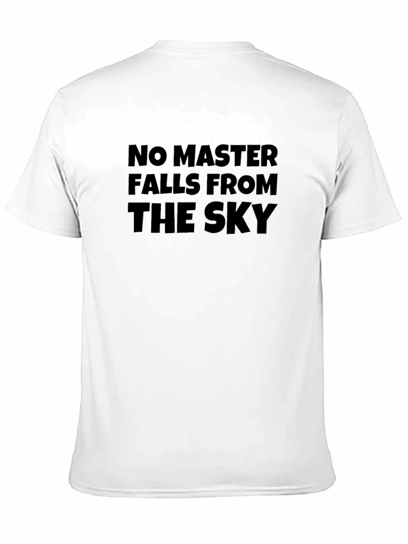 No Master Falls From the Sky Black T-Shirt