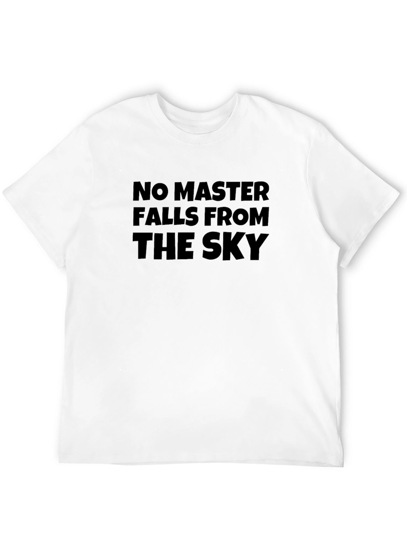 No Master Falls From the Sky Black T-Shirt