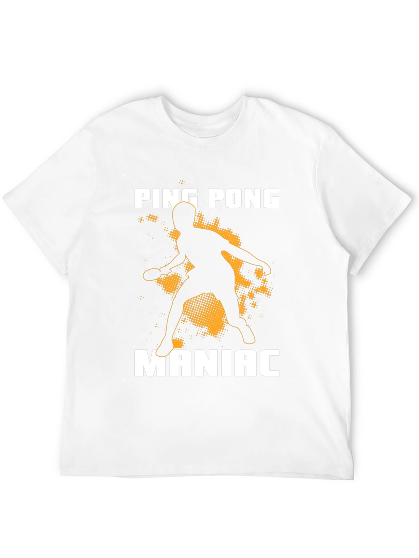 Ping Pong Maniac T-Shirt - Black Graphic Tee