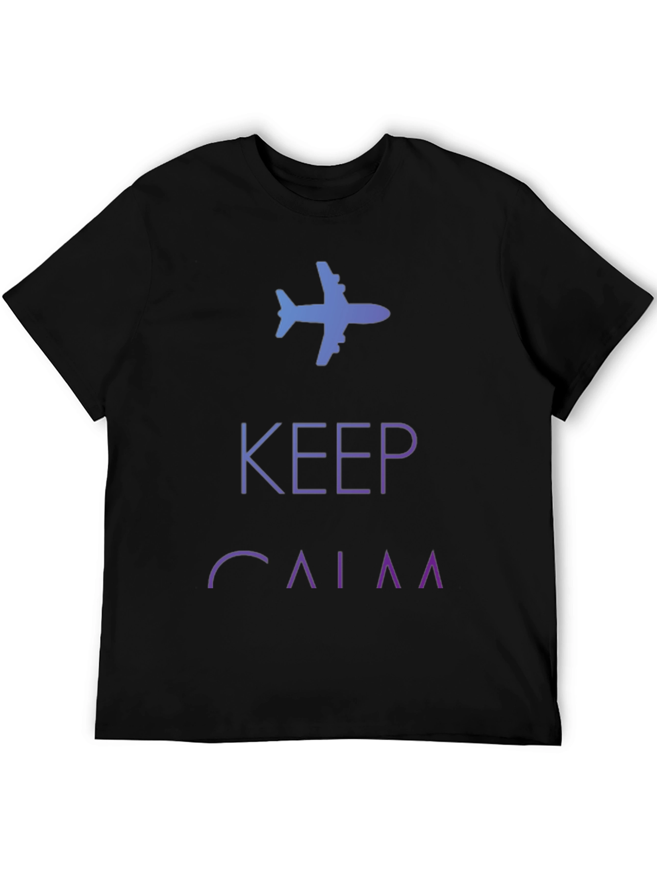 Keep Calm and Fly Black T-Shirt