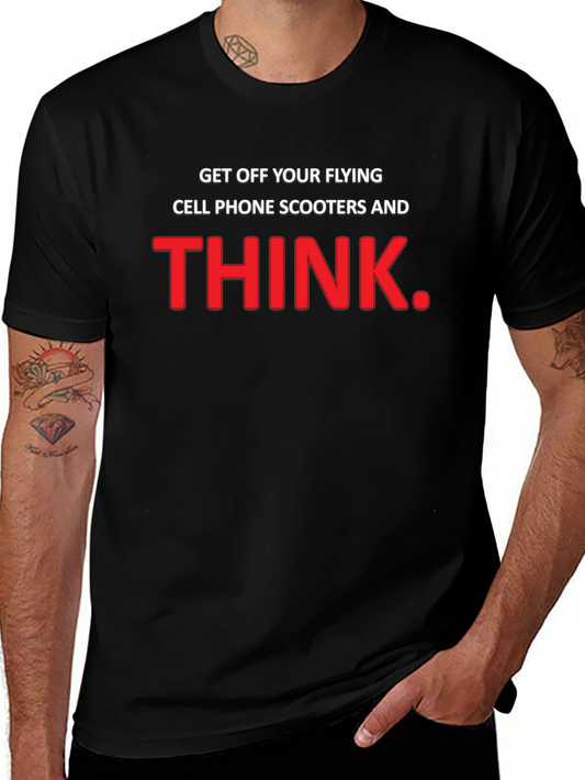 Get Off Your Flying Cell Phone Scooters T-Shirt