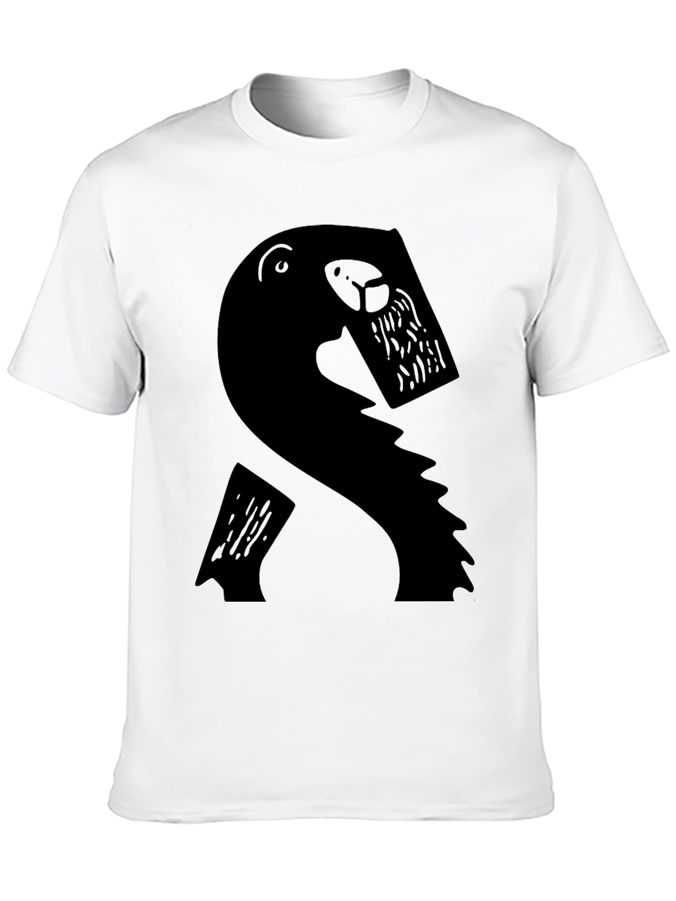 Abstract Beaver Graphic T-Shirt - Mens