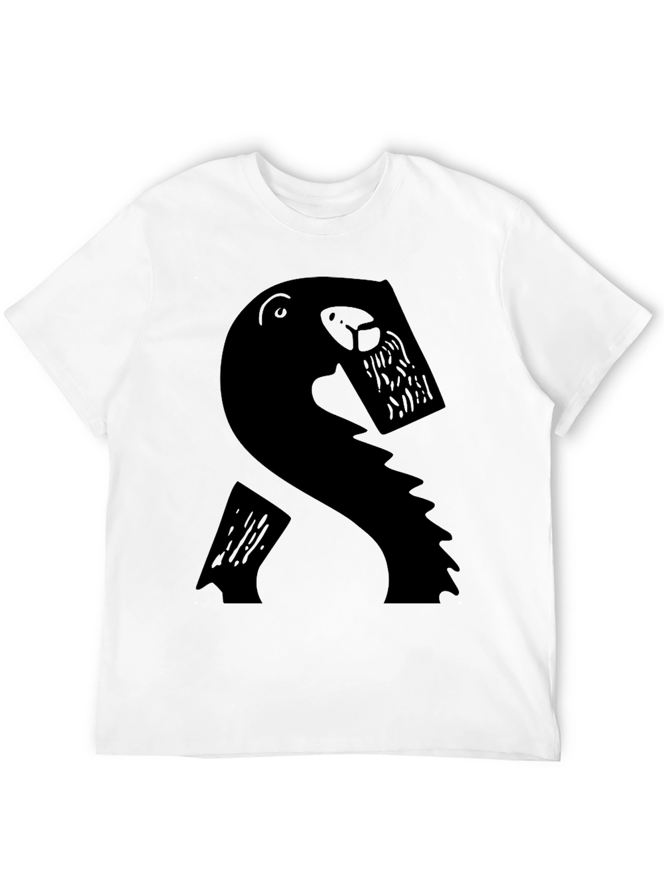 Abstract Beaver Graphic T-Shirt - Mens