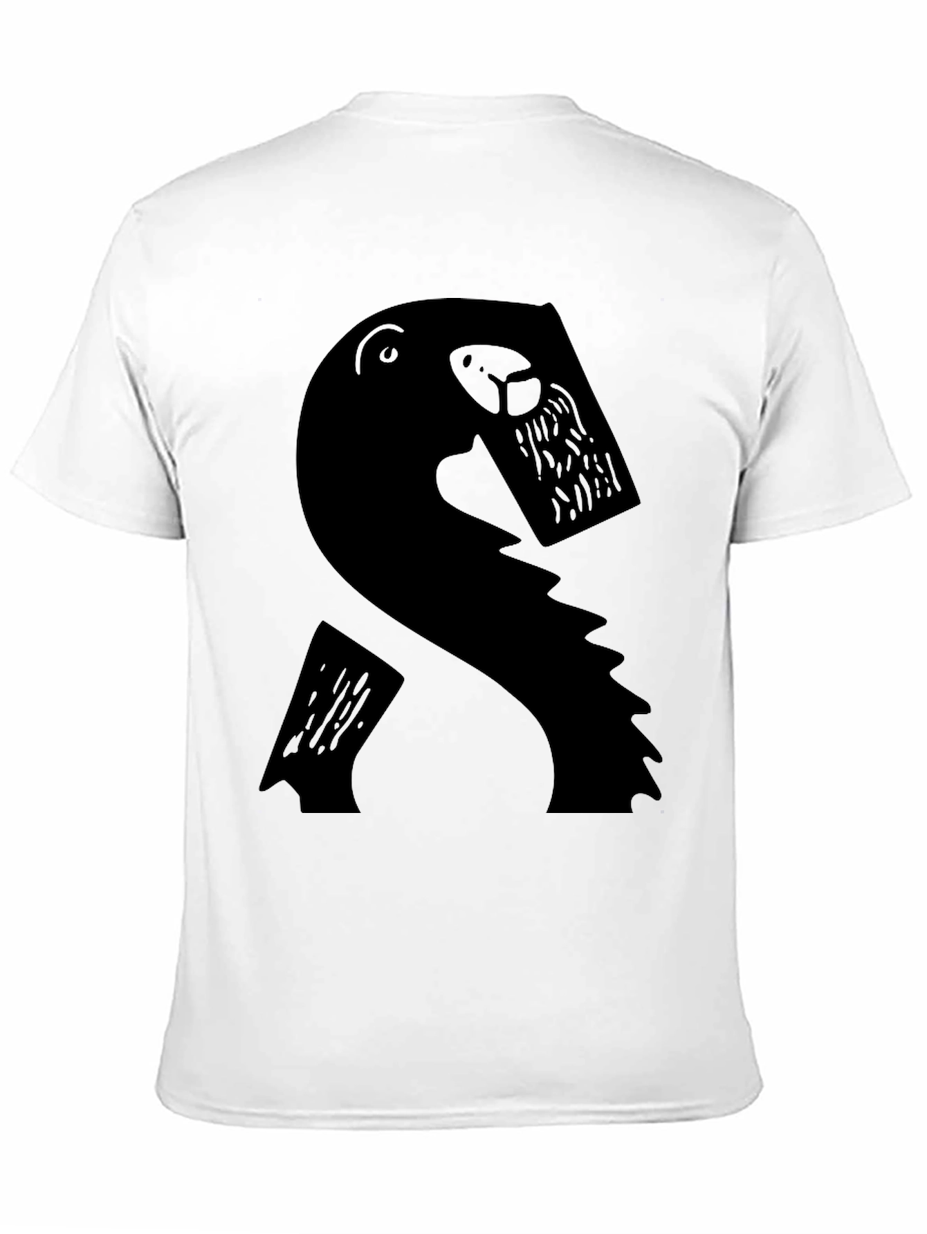 Abstract Beaver Graphic T-Shirt - Mens