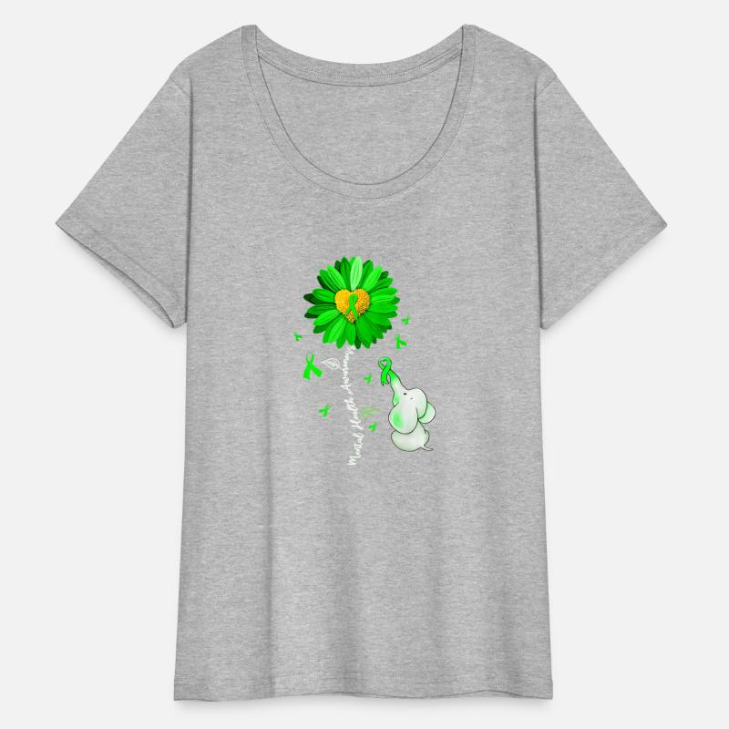 Tal Health Awareness Sunflower Green Ribbon