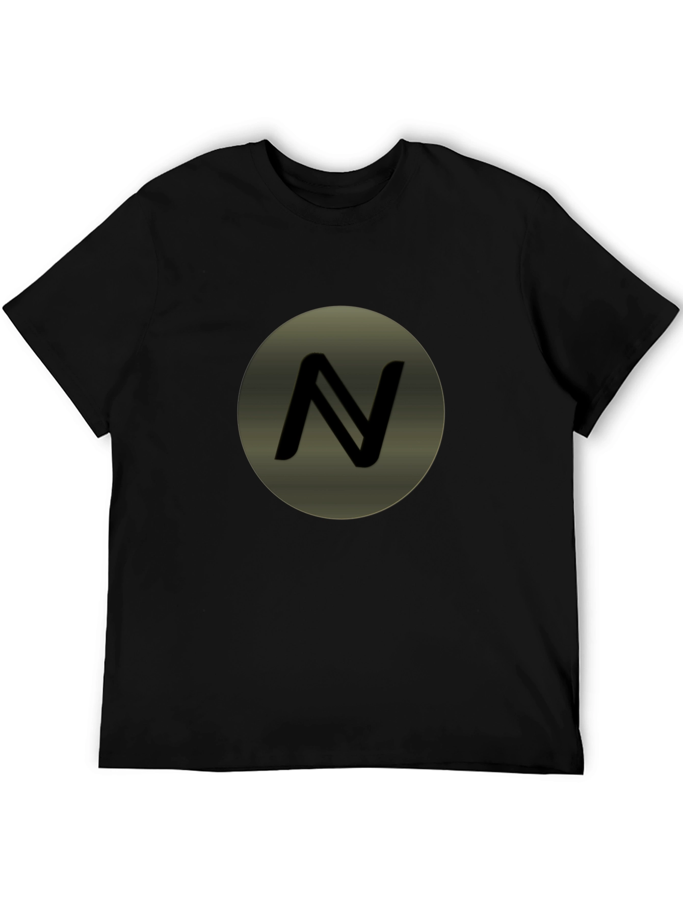 Mens Black T-Shirt with Circle N Logo
