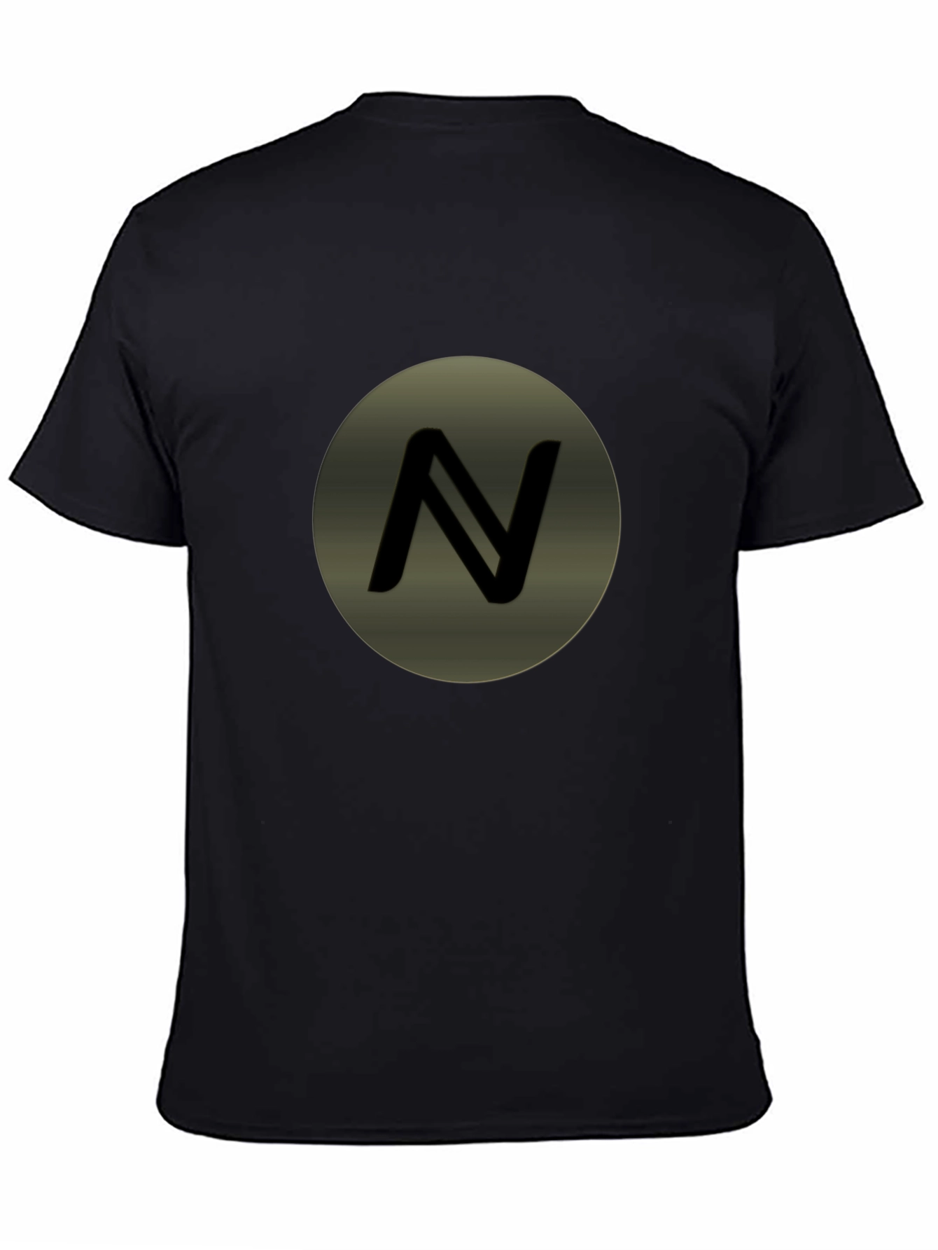 Mens Black T-Shirt with Circle N Logo
