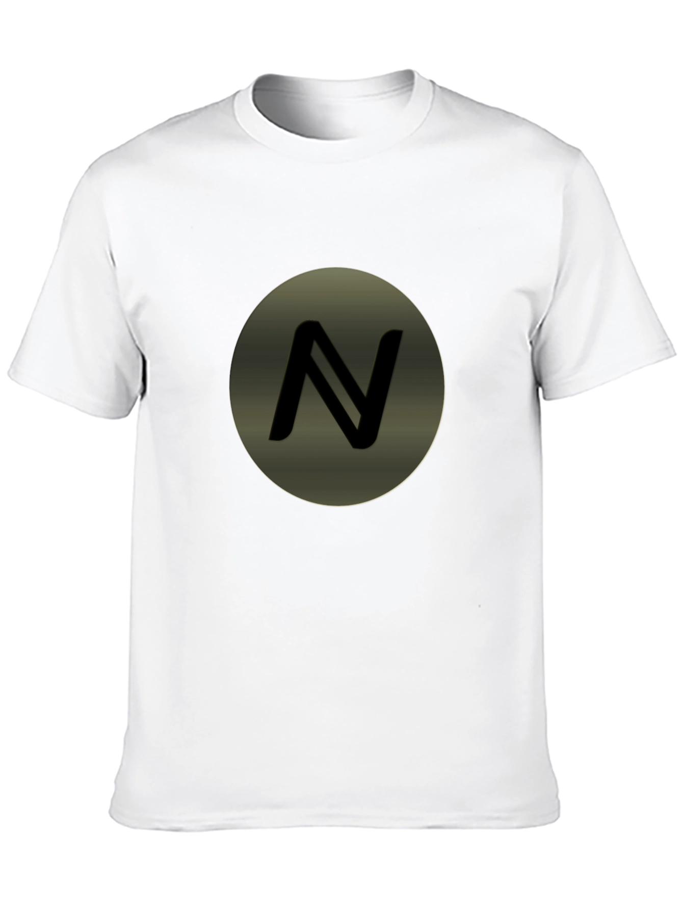 Mens Black T-Shirt with Circle N Logo