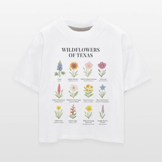 Texas Wildflowers in Watercolor Style