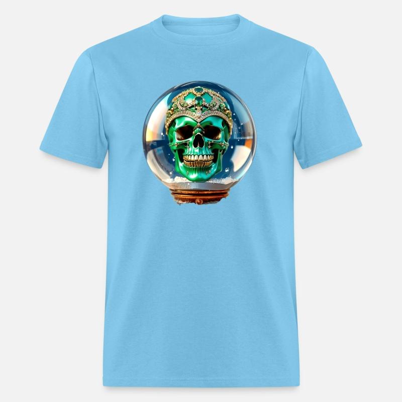 The Green King Skull with a Jeweled Crown