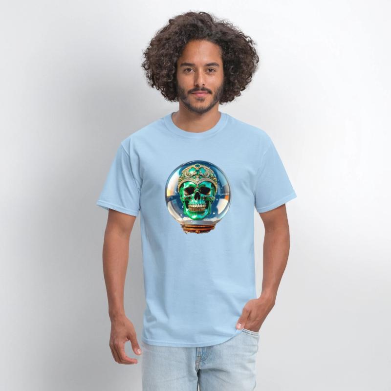 The Green King Skull with a Jeweled Crown