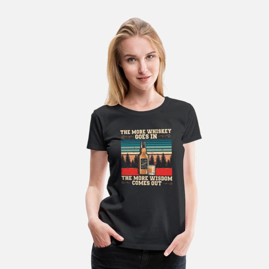 The More Whiskey Goes In | Bourbon Drinker Shirt