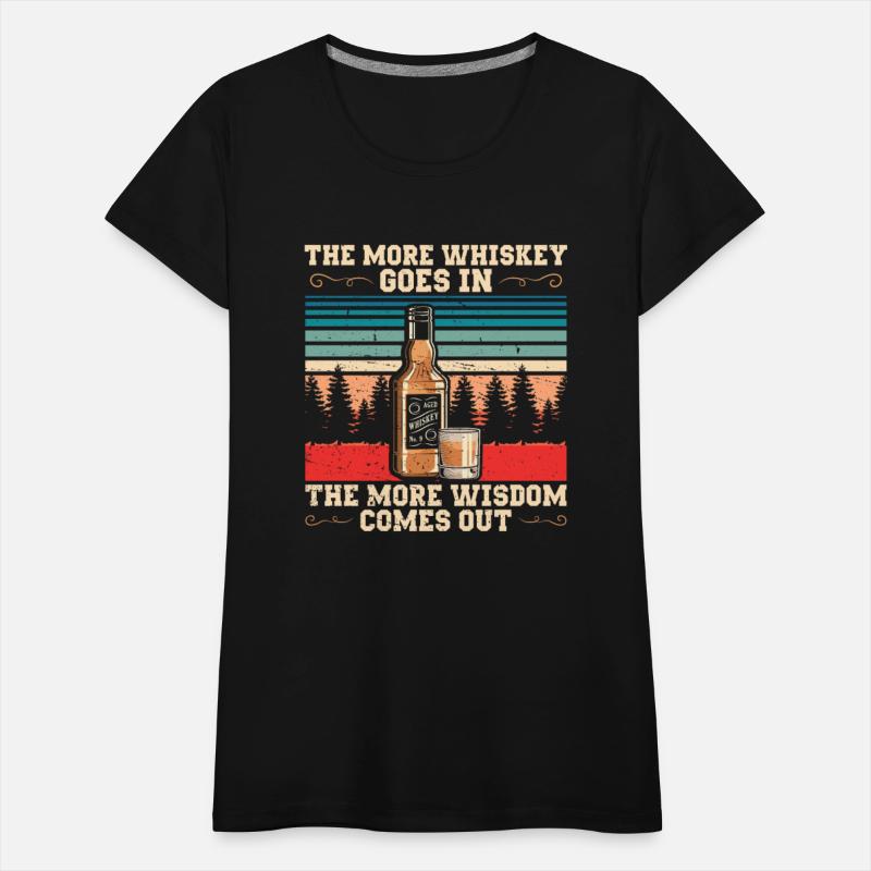 The More Whiskey Goes In | Bourbon Drinker Shirt