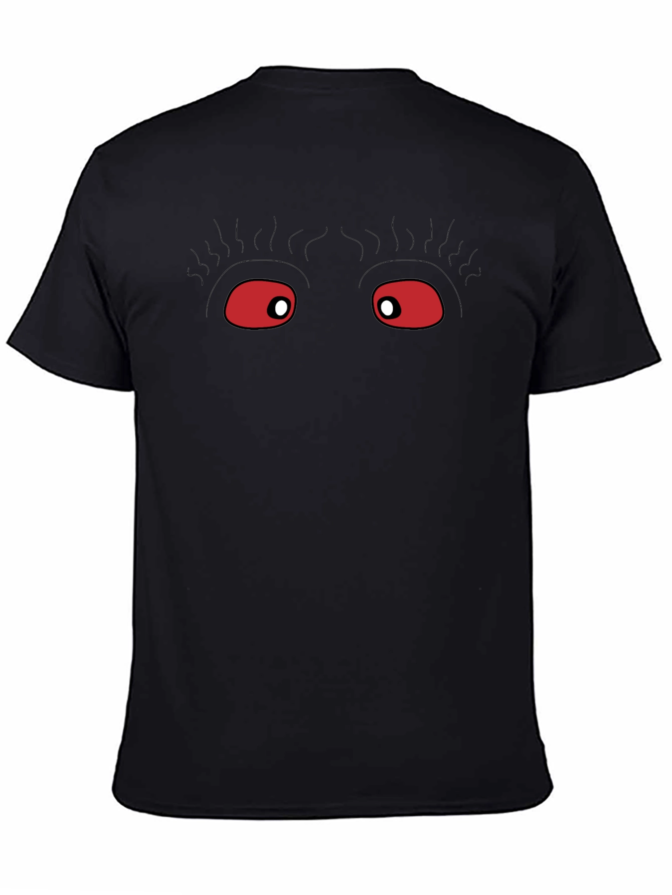 Eerie Eyes Graphic Black T-Shirt