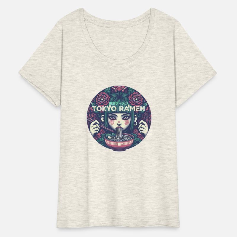 Tokyo ramen,punk girl having ramen