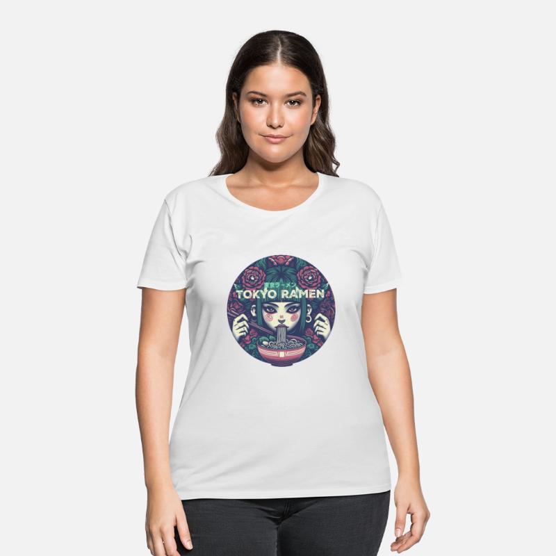 Tokyo ramen,punk girl having ramen