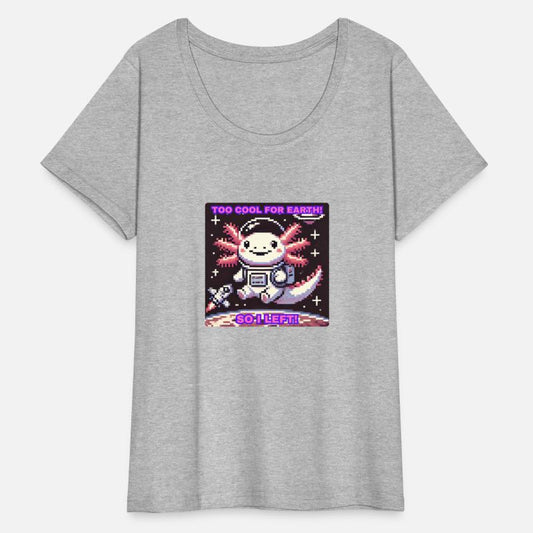 Too cool for Earth, so i left! Pixel Retro Axolotl