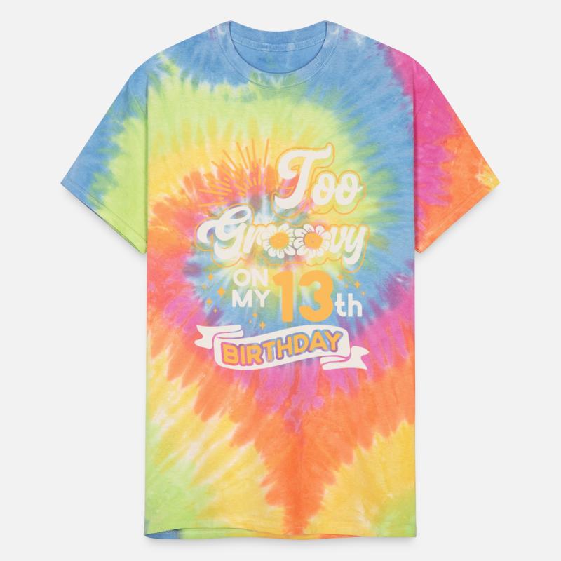 Too Groovy On My 13th Birthday Thirteen Years Old