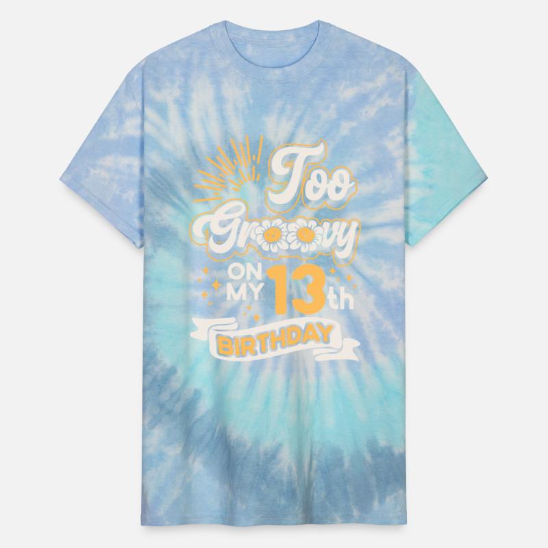 Too Groovy On My 13th Birthday Thirteen Years Old