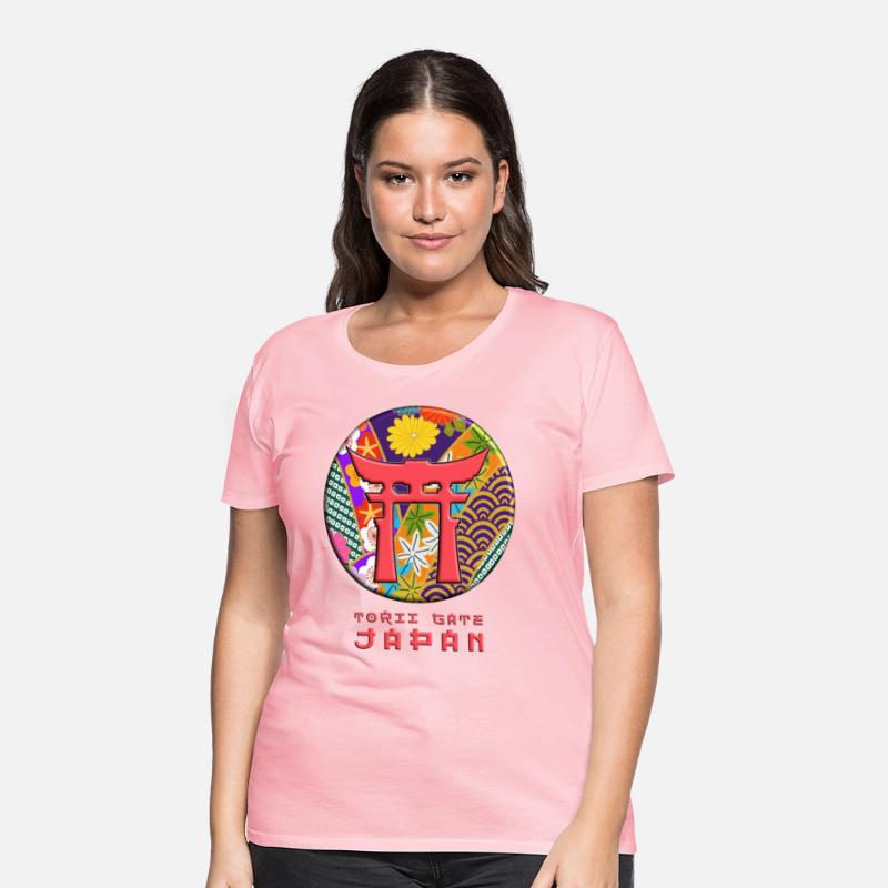 Torii Traditional Japanese Gate Floral Pattern