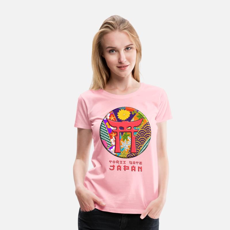 Torii Traditional Japanese Gate Floral Pattern