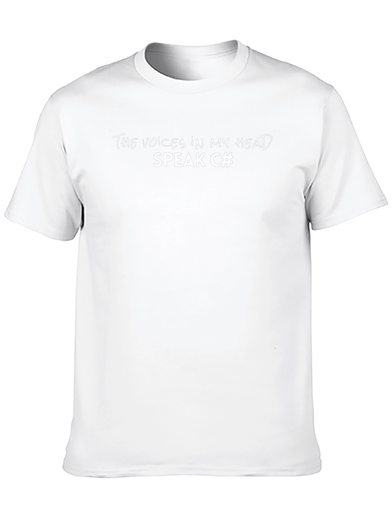 The Voices Speak C# Programmer Black T-Shirt