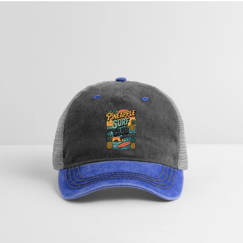 Tropical Pineapple Surf Club Illustration