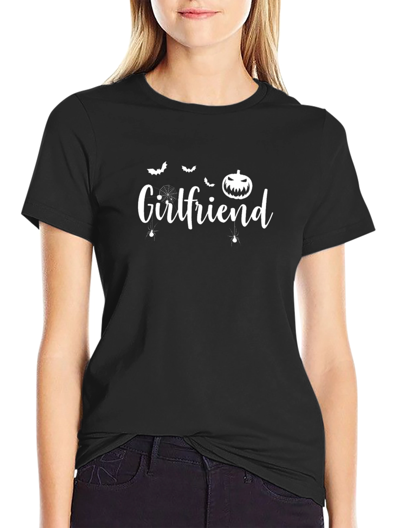 Girlfriend Halloween T-Shirt - Black