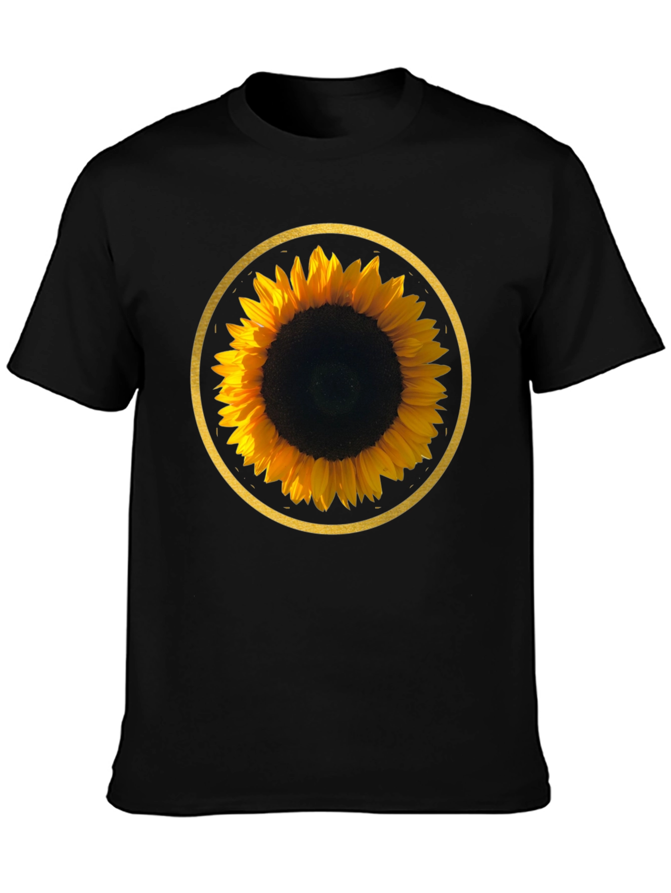 Sunflower Graphic Tee - Round Design