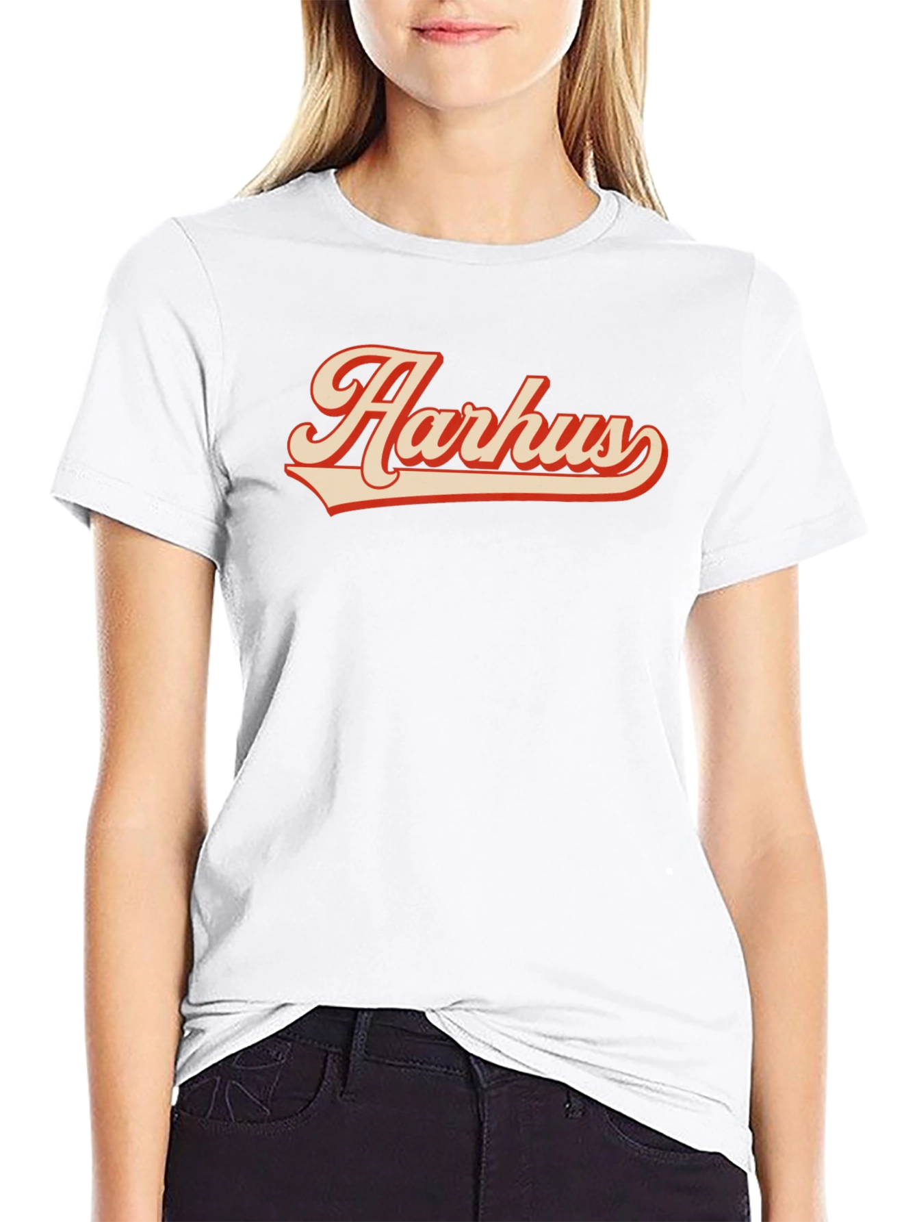Aarhus Graphic Tee - Retro Style Black T-Shirt