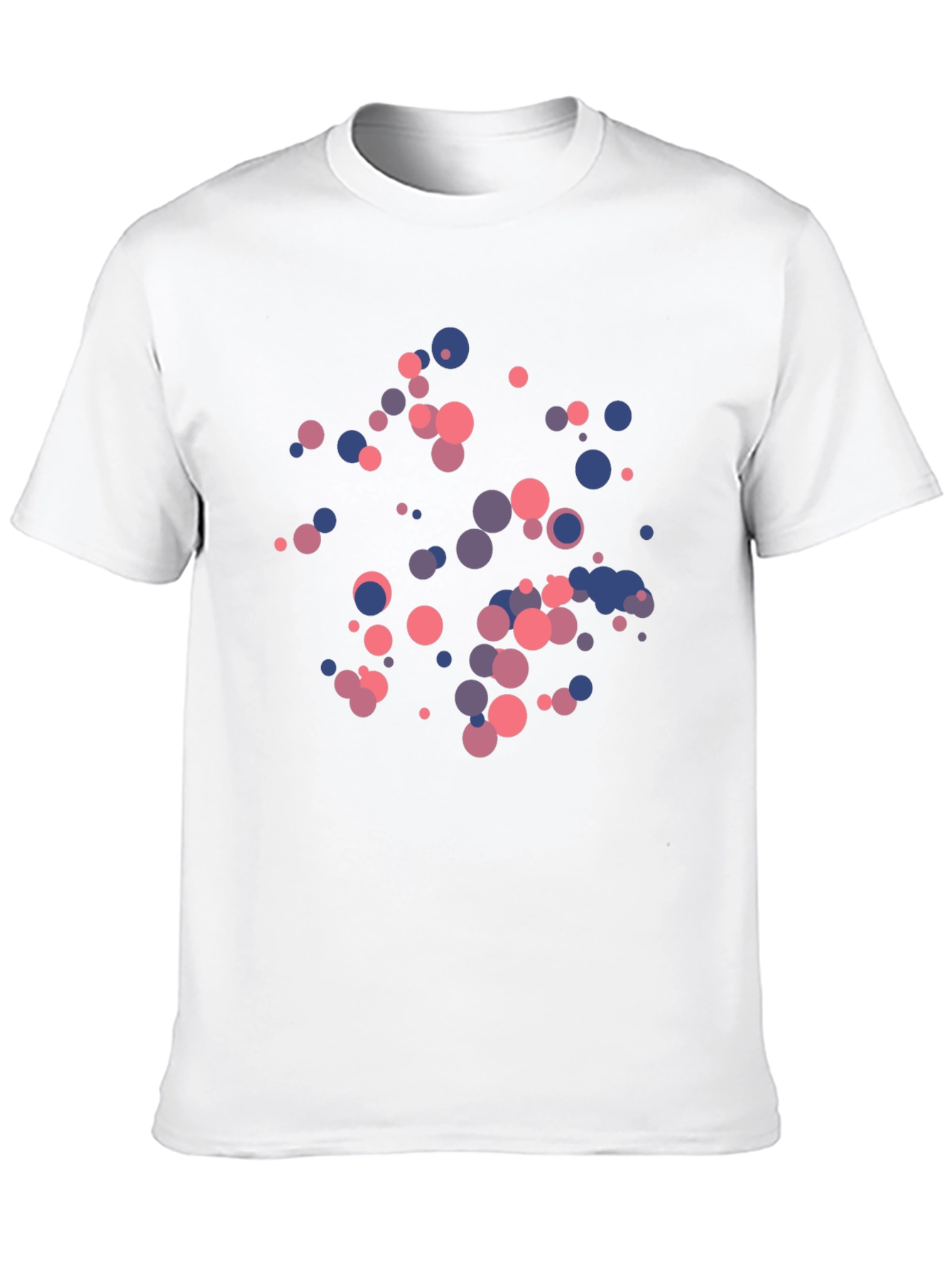 Abstract Dots Graphic Black T-Shirt
