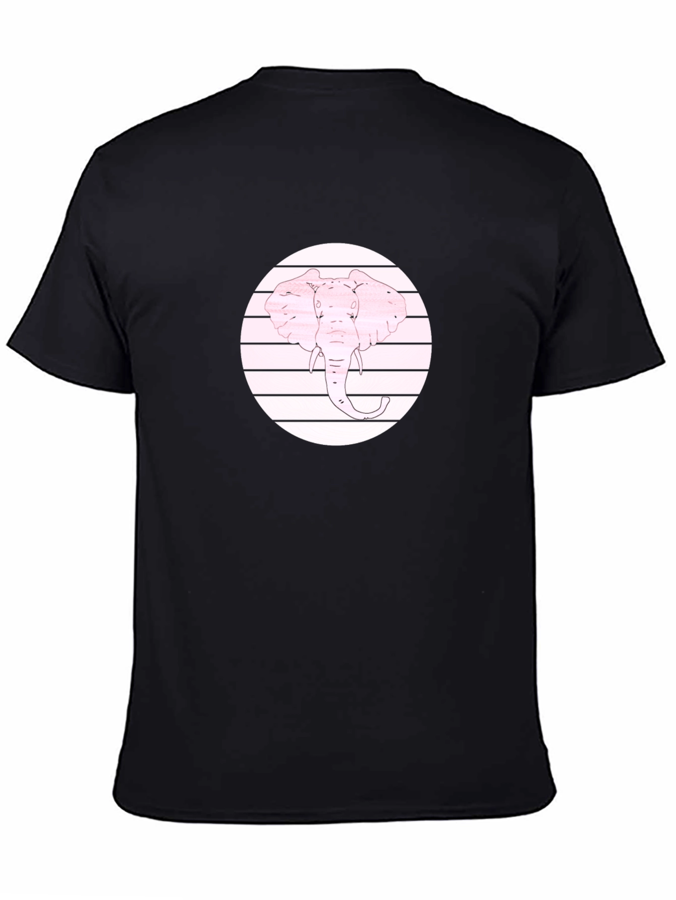 Pink Elephant Graphic Tee - Cool Animal Design