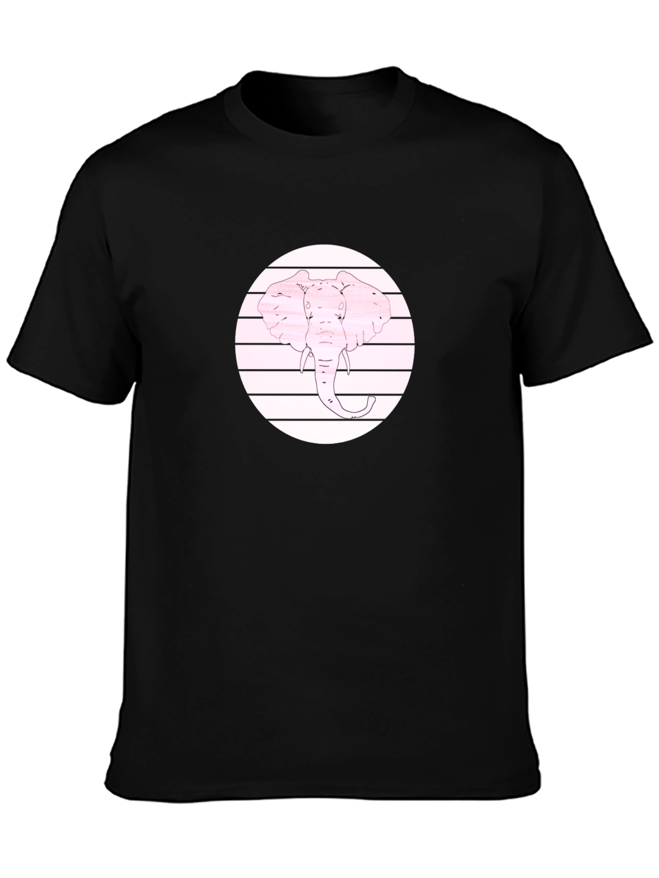 Pink Elephant Graphic Tee - Cool Animal Design