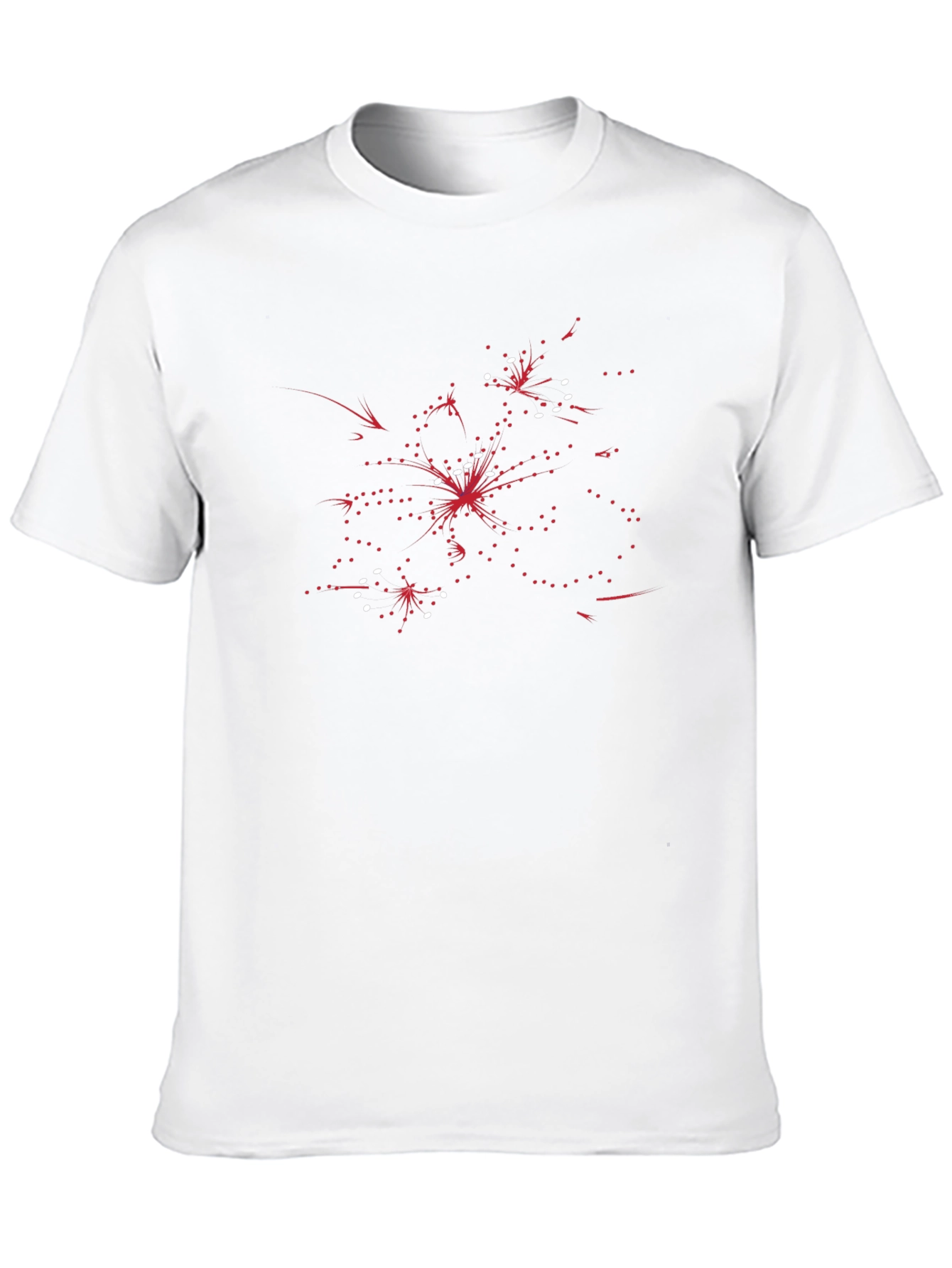 Abstract Graphic Print Crew Neck T-Shirt