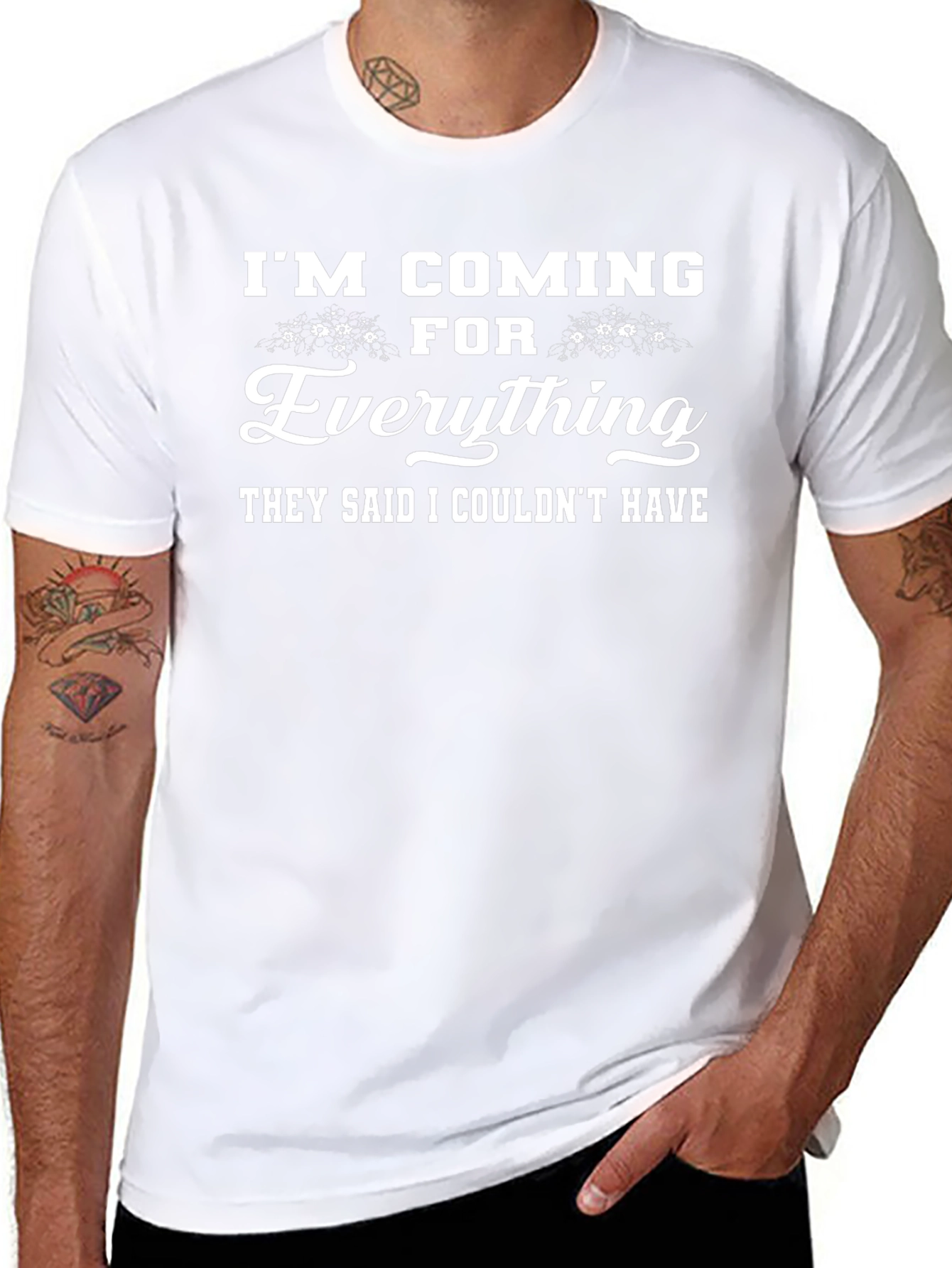 Im Coming For Everything Black Graphic T-Shirt