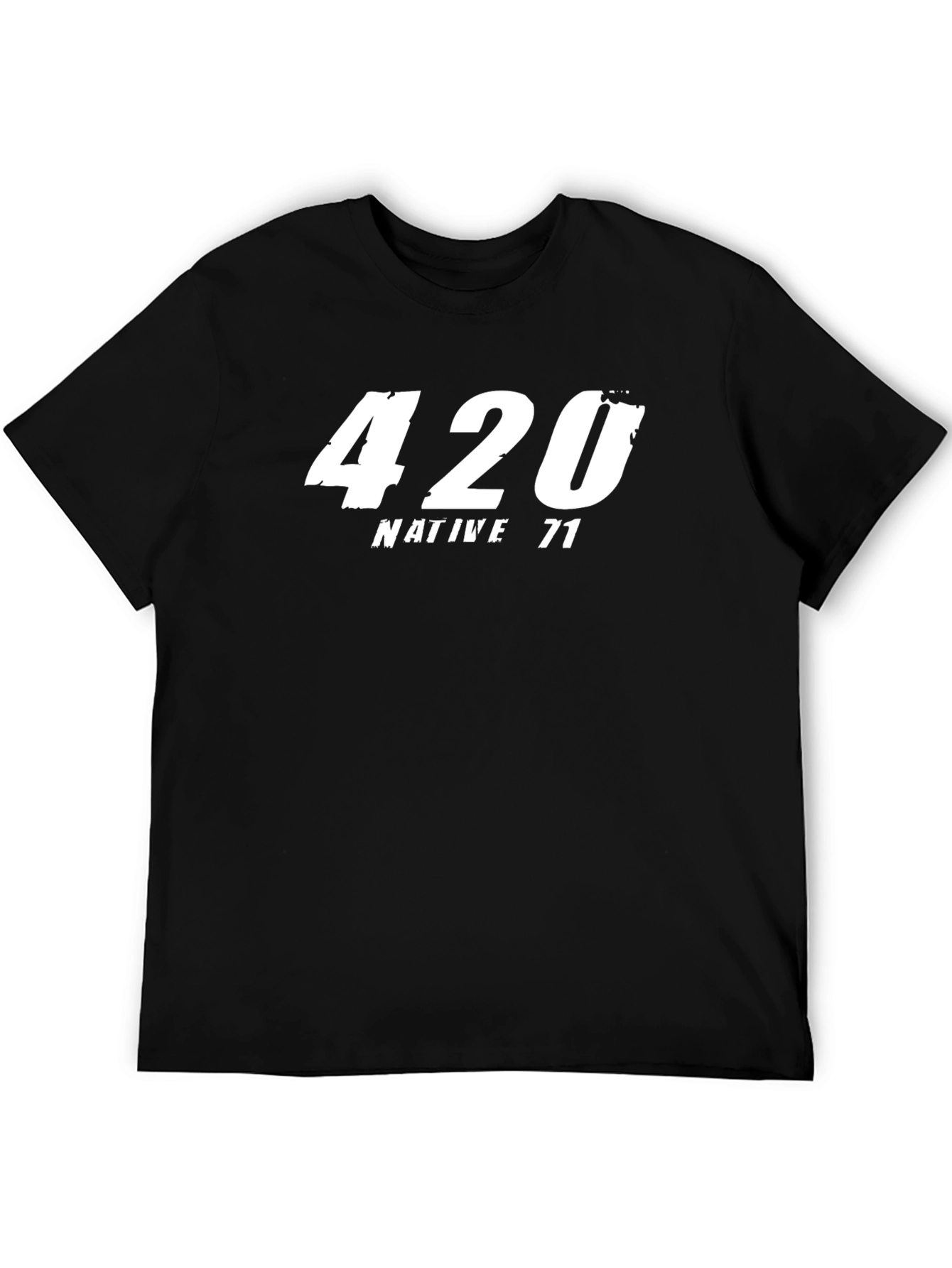 420 Native 71 Graphic Black T-Shirt
