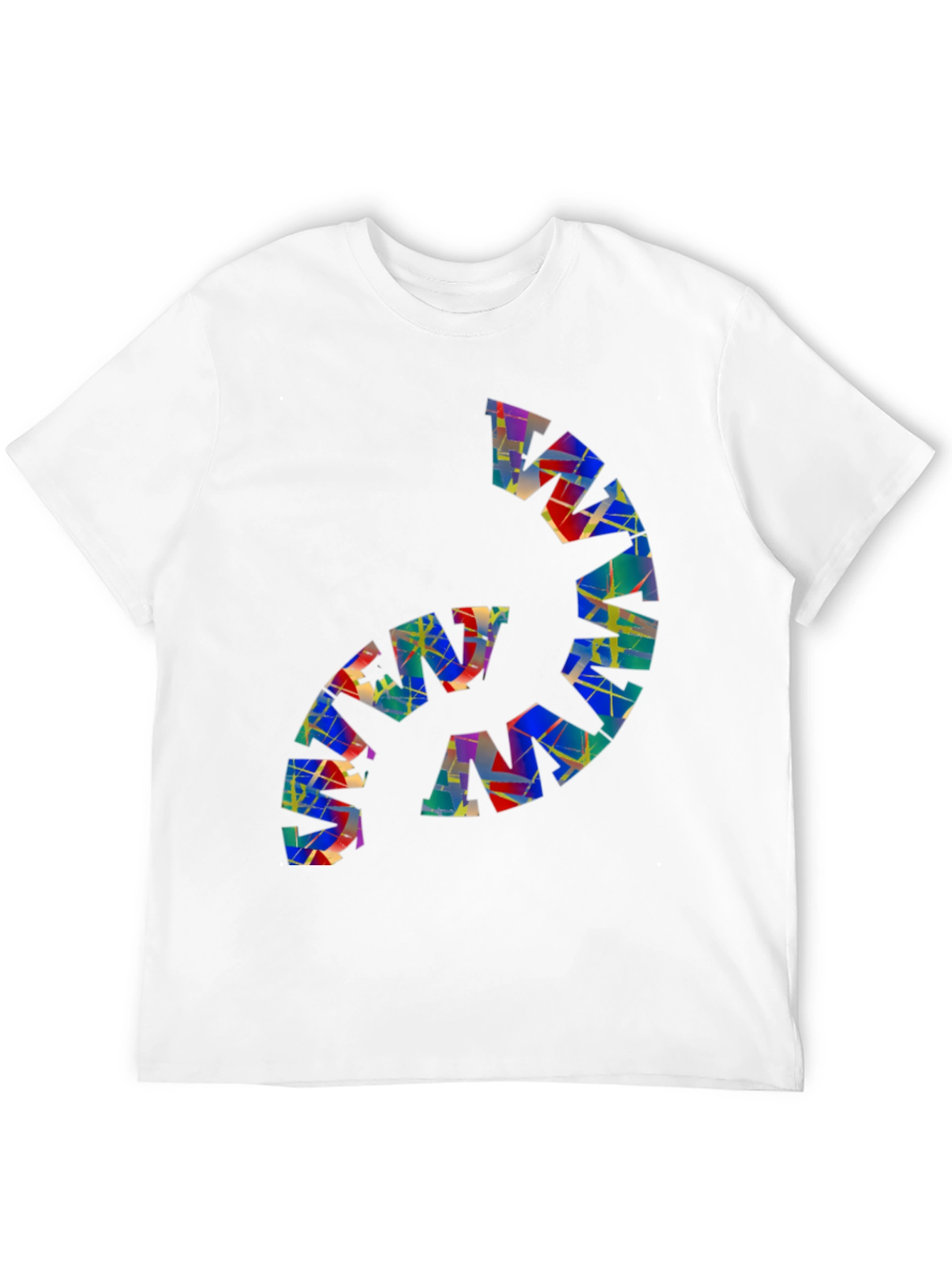 Abstract Geo Graphic Black Tee