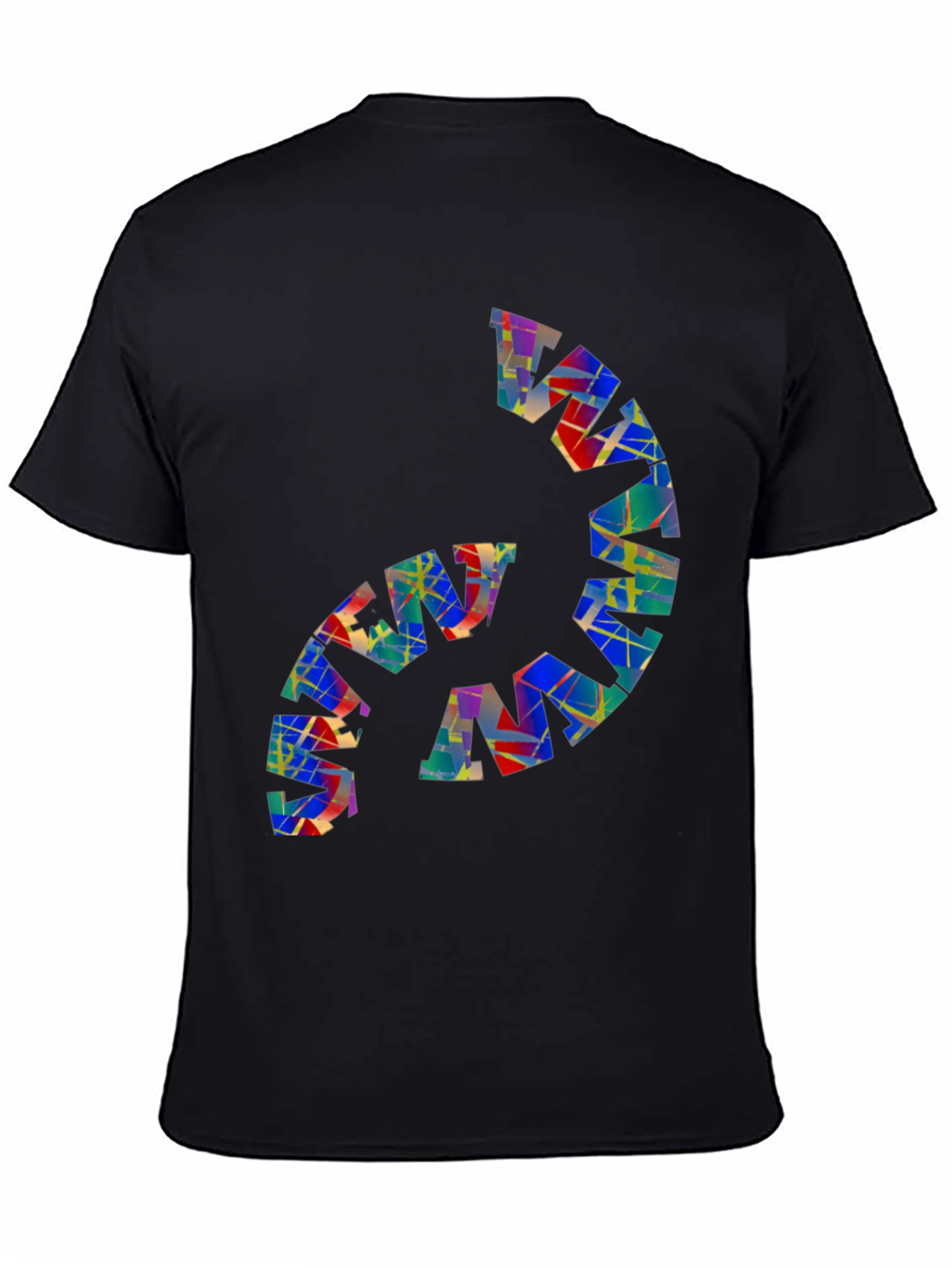 Abstract Geo Graphic Black Tee