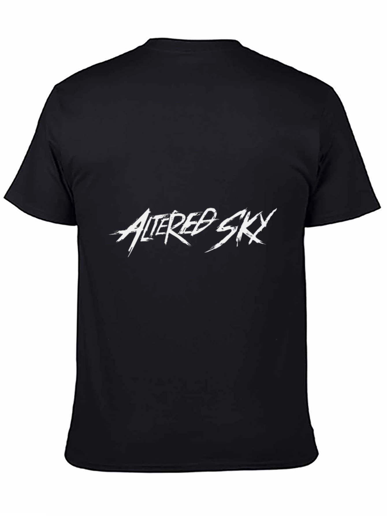 Altered Sky Graphic Black Tee Shirt